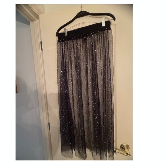 Black Mesh Skirt Halloween Costume - Picture 2 of 2